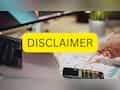 Disclaimer