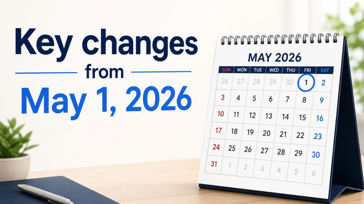 Key changes from May 1, 2026: LPG price hike, duty changes, online gaming rules and more take effect