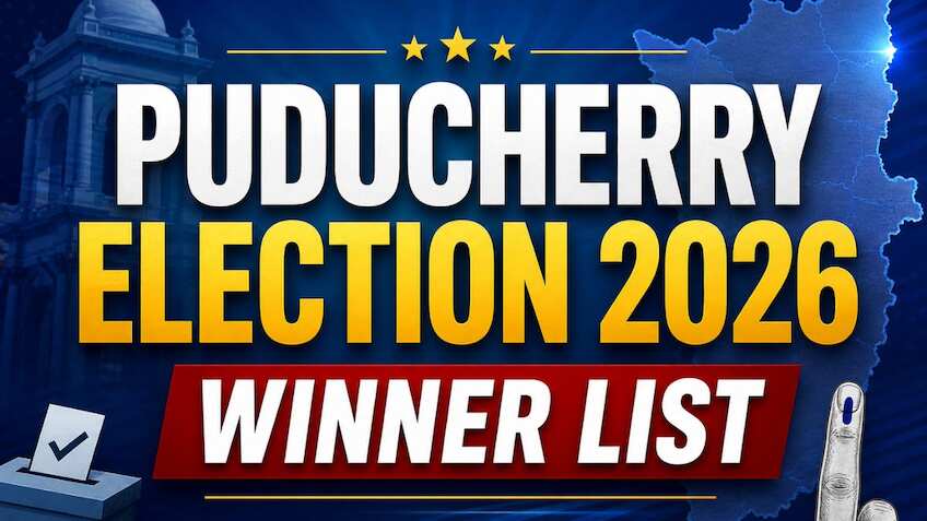 Puducherry Election 2026 Winner List: AINRC wins 12 seats, BJP secures 4, DMK 5, INC lags—Constituency-wise winners