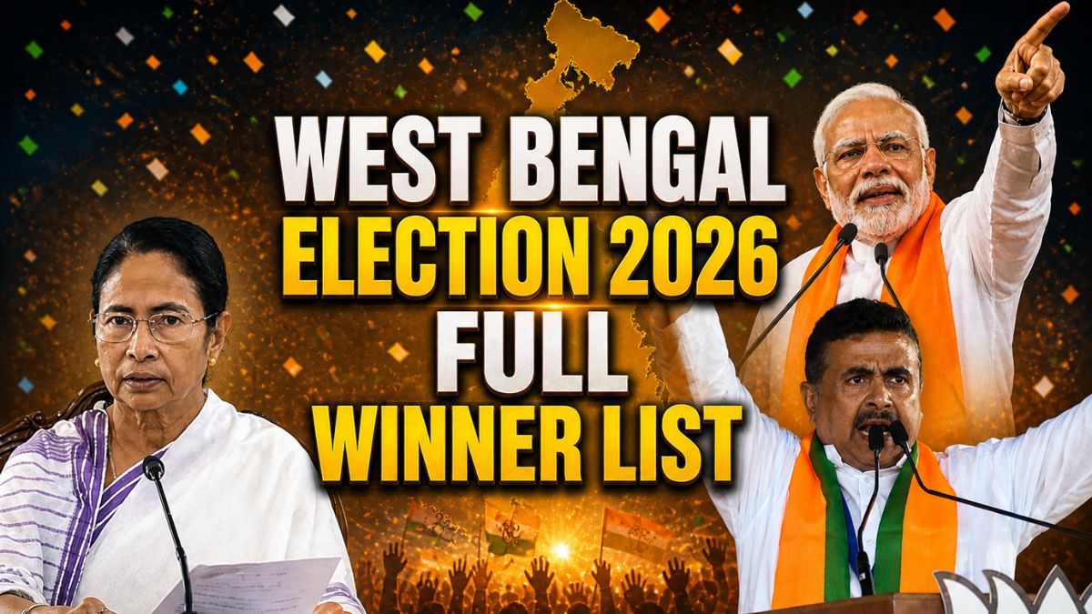West Bengal Election 2026 Full Winner List: Landslide victory for BJP with 208 Seats, TMC at 81—See who won