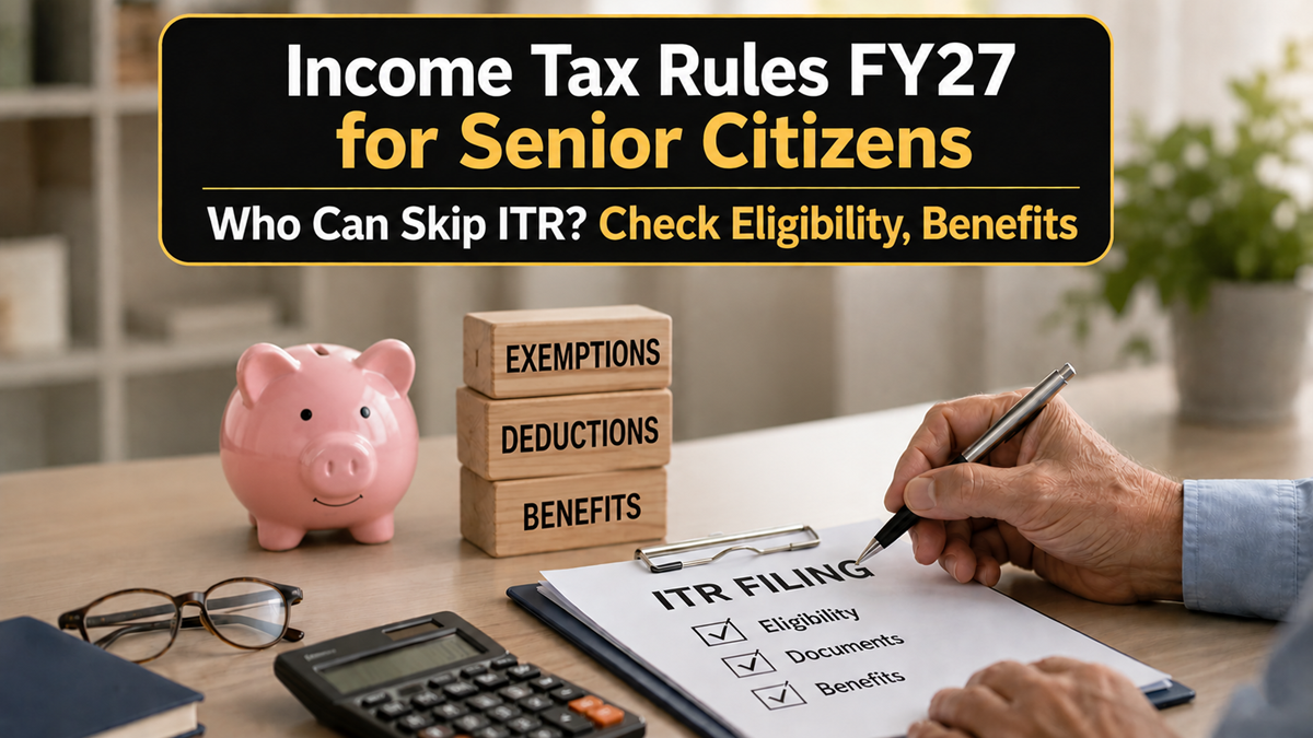 Income tax rules FY27 for senior citizens: Who can skip ITR? Check eligibility, benefits