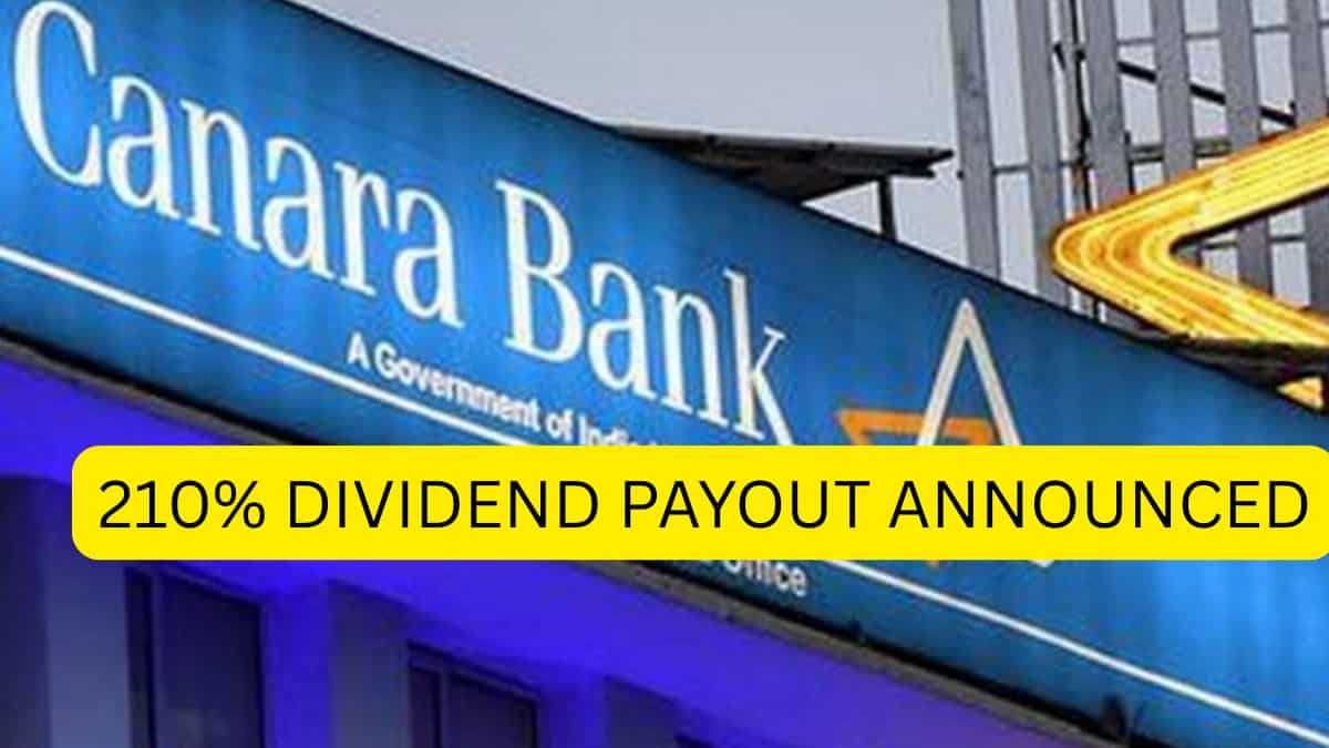 Canara Bank announces 210% dividend payout even as Q4 PAT falls 10%