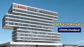 2700% Dividend Announced: Bosch FY26 profit rises 2.7% YoY to Rs 569 crore, Rs 270 payout proposed