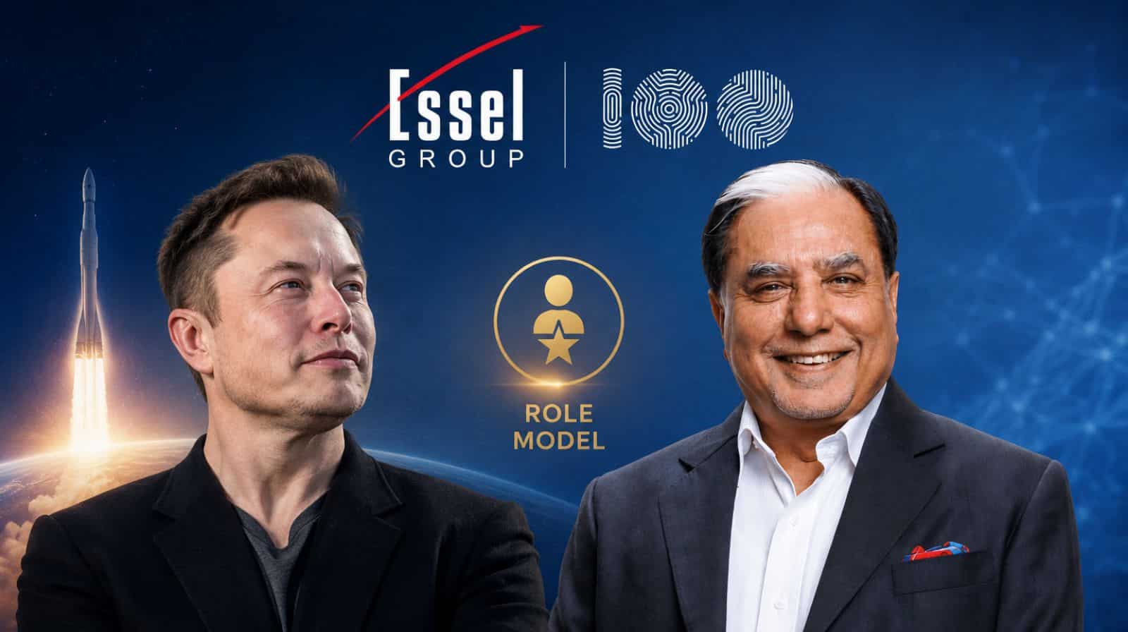 Who is Essel Group Chairman Dr Chandra's role model?