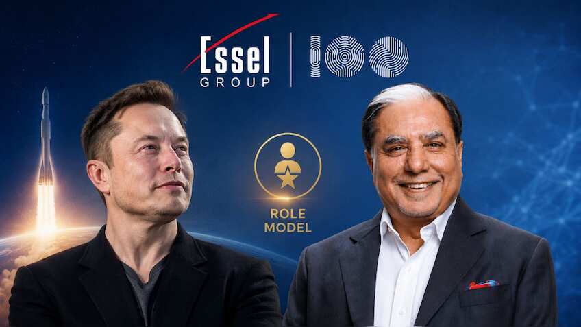 Who is Essel Group Chairman Dr Chandra's role model?