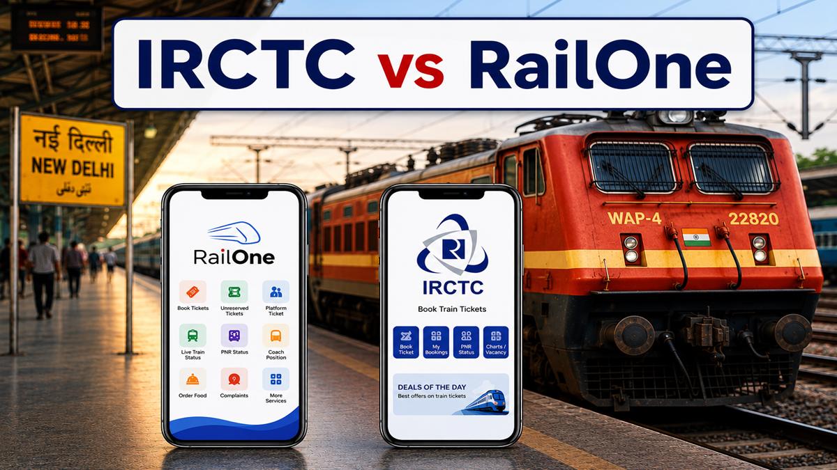 IRCTC vs RailOne: Which app is better for train ticket booking?