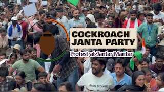 CJP Protest at Jantar Mantar: Cockroach Janta Party holds its first protest, Abhijeet Dipke leads demonstration 