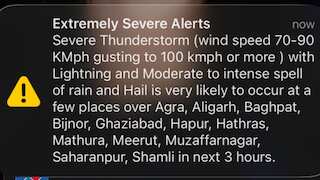 Received emergency mobile alert? Centre sounds weather warning—Select areas impacted