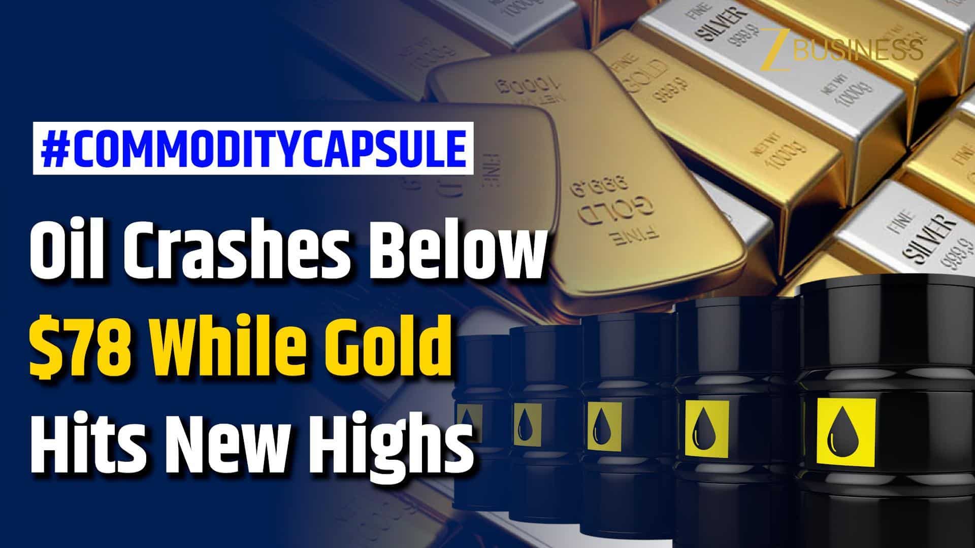 Crude Oil Falls for Fifth Day, Gold Surges Ahead of US-Iran Agreement