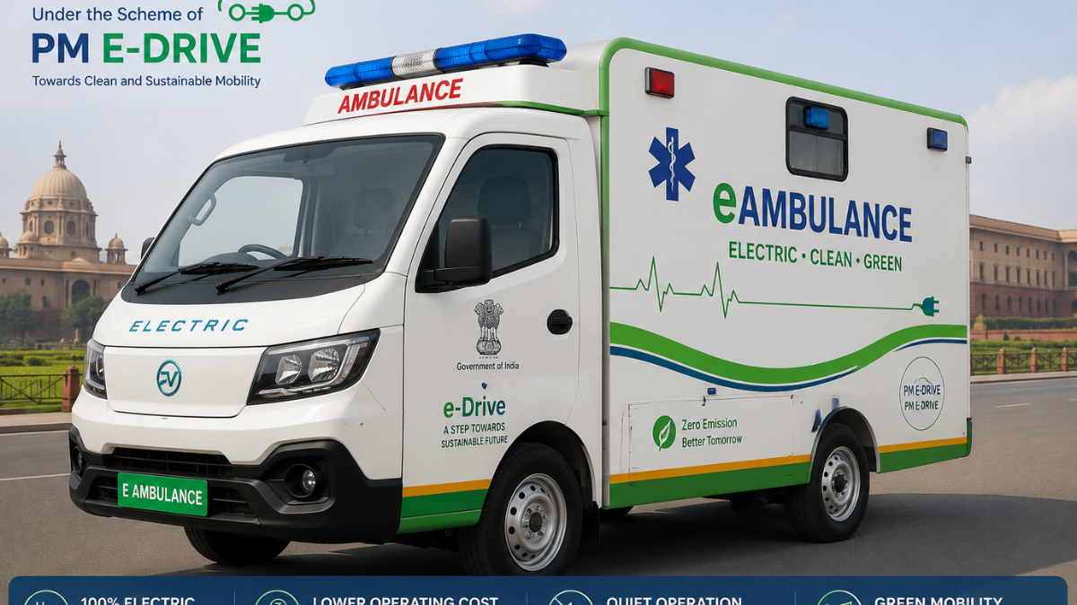 Govt unveils Rs 500 crore incentive scheme for electric ambulances under PM E-DRIVE