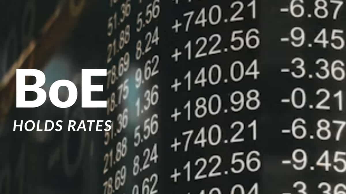 After Fed, BoE holds key lending rates; 2 in 7 vote for change in stance