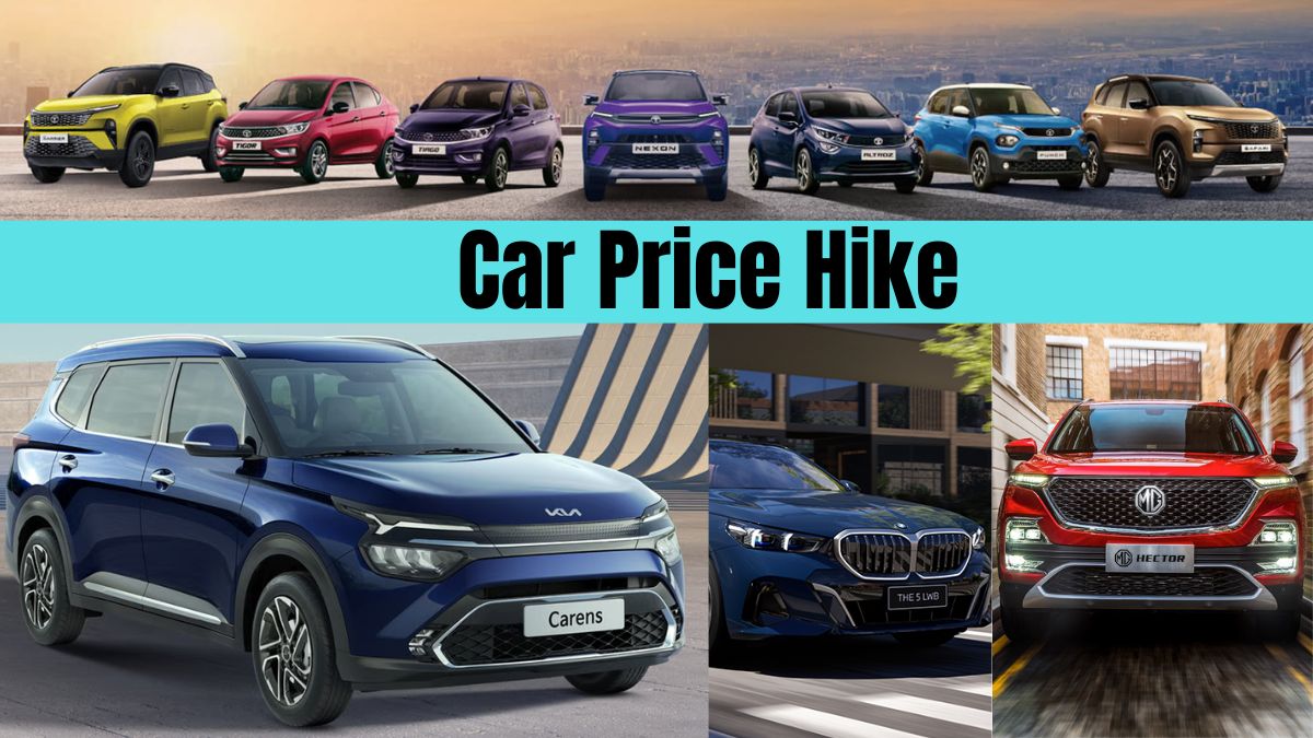 Dream Car to Cost More! Tata Motors, Kia, MG and BMW raise vehicle prices from July 1; Check full list