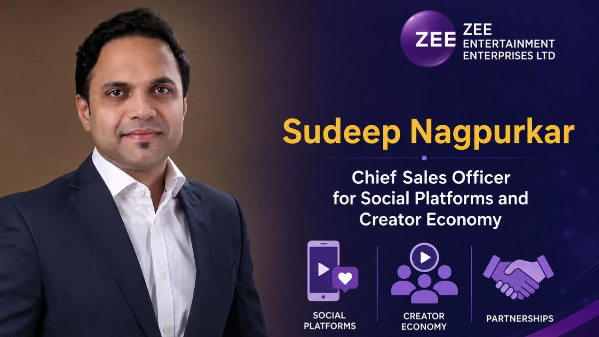 'Z' appoints Sudeep Nagpurkar as Chief Sales Officer for social platforms and creator economy