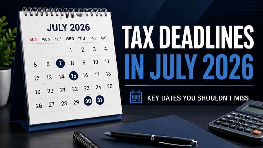 July tax calendar 2026: ITR filing, TDS and key income tax deadlines to ...