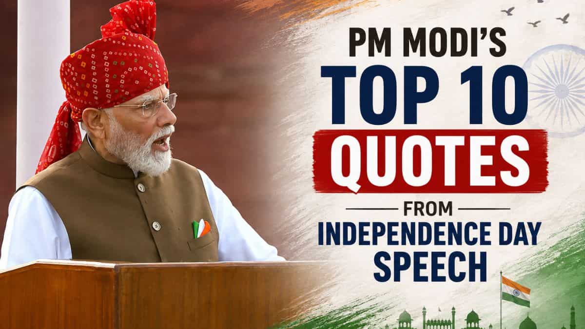 PM Modi’s top 10 quotes from Independence Day Speech: AI training, 2036 Olympics, 6 crore Lakhpati Didis, Saptadhara
