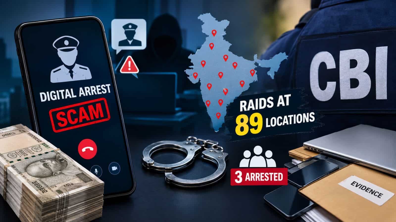 CBI cracks down on 'digital arrest' scams; raids 89 locations, arrests 3 accused