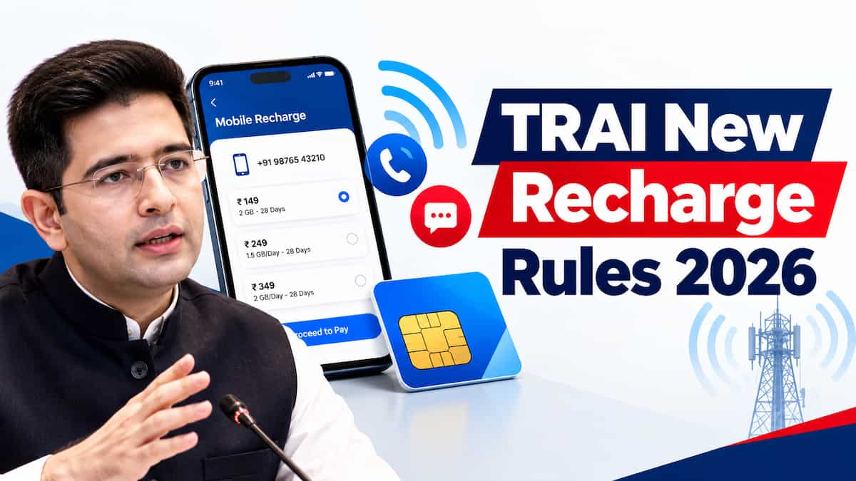 30-Day recharge plans, voice-only packs: Raghav Chadha welcomes new TRAI  mobile rules