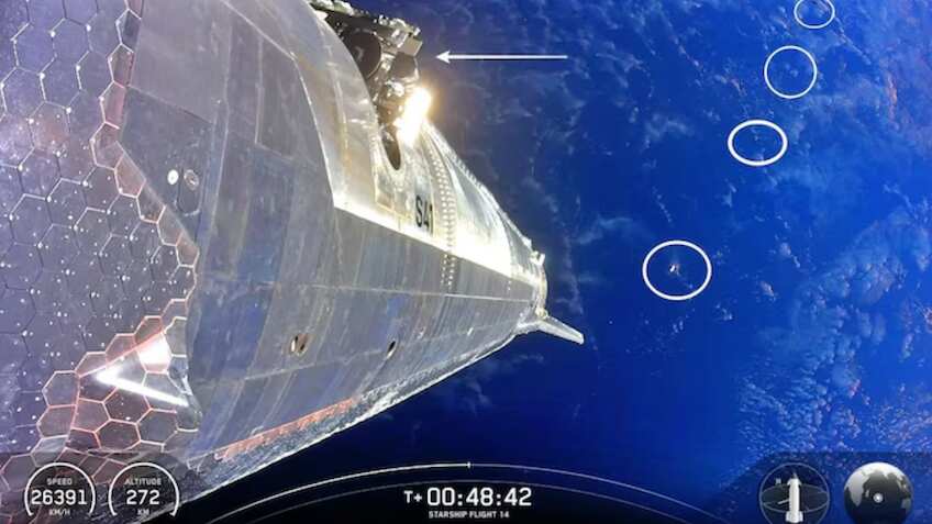 SpaceX Starship reaches orbit, deploys 26 Starlink V3 satellites