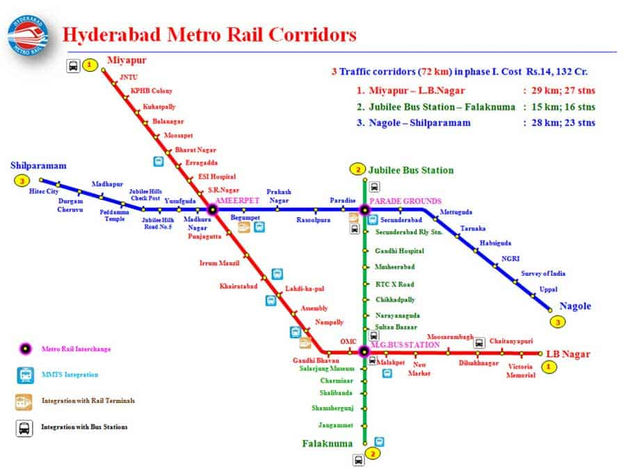 Hyderabad Metro starts services on Ameerpet to HiTec City line Check