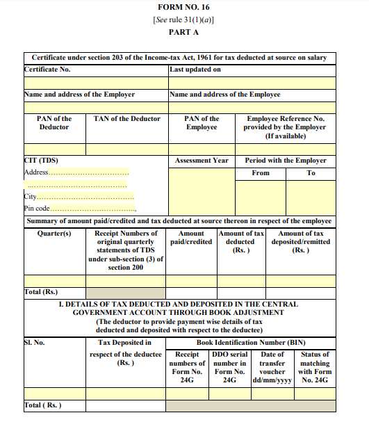 Changes In Form 16 Applicable From 12th May 2019 TheTaxTellers