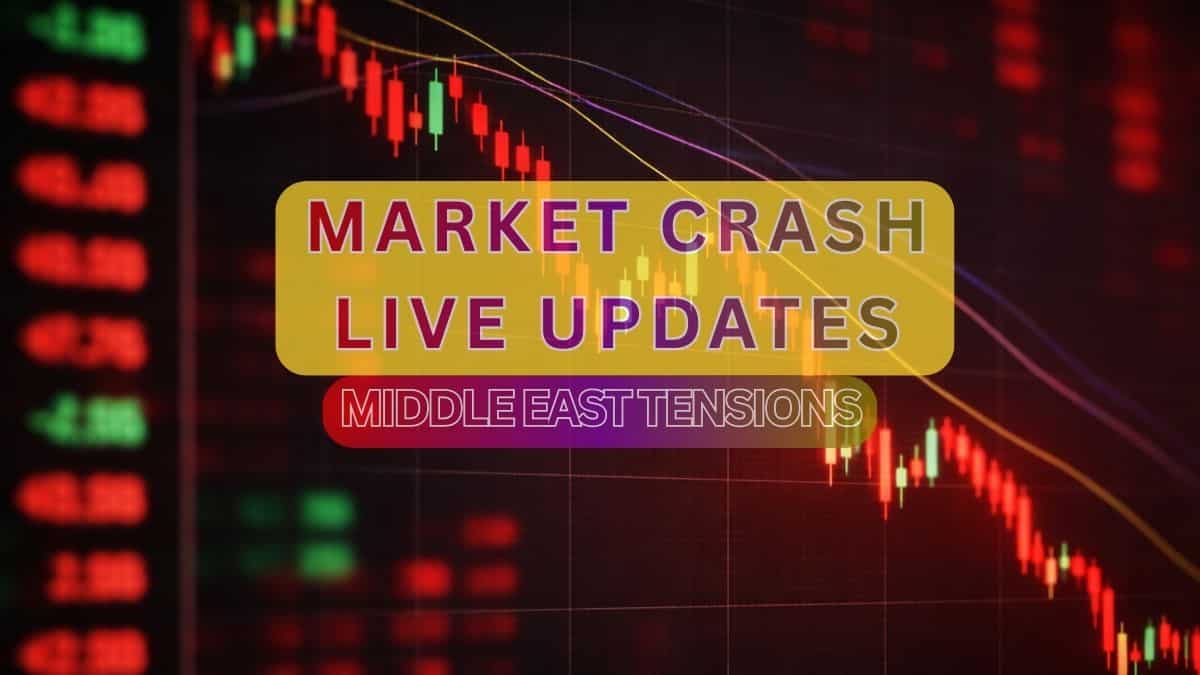 share market crash, Sensex crash, Nifty crash, stock market crash today, share market crash live updates, Sensex today live crash, why is stock market falling today India, Nifty 50 below 24400 live, Indian stock market crash reasons, Middle East war impac share market crash, Sensex crash, Nifty crash, stock market crash today, share market crash live updates, Sensex today live crash, why is stock market falling today India, Nifty 50 below 24400 live, Indian stock market crash reasons, Middle East war impac
