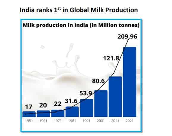 Incredible Feat India Ranks 1st In Global Milk Production Check Key