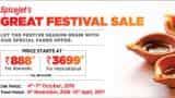 Great Festive sale offer: SpiceJet offers tickets for Rs 888