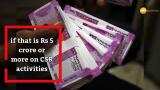 CSR funds: Govt restricts norms for companies CSR funds: Govt restricts norms for companies