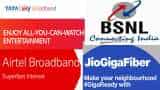 Reliance Jio GigaFiber vs BSNL vs Tata Sky vs Airtel Broadband: Cheapest unlimited data plans compared