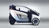 Awesome! Toyota i-Road looks like it came from a video game! A miracle bike-car combo powered by 2 motors!