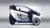 Awesome! Toyota i-Road looks like it came from a video game! A miracle bike-car combo powered by 2 motors!