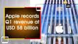 Apple records Q1 revenue at USD 58 billion