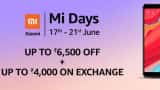 Mi Days on Amazon: Mi A2, Redmi 6 Pro among smartphones on sale; get discount up to Rs 6,500