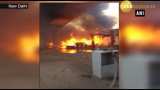 Massive fire breaks out near Kalindi Kunj metro station Massive fire breaks out near Kalindi Kunj metro station