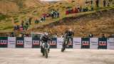  Record! TVS Apache riders perform stunts at highest altitude of 14800 ft for longest period of time in Spiti Valley