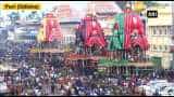 Devotees in large number arrive to attend world famous Jagannath Rath Yatra in Puri 