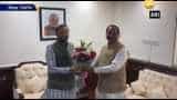 CM Raghubar Das meets Javadekar, Pokhriyal in Delhi