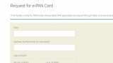 What is e-PAN card? How to apply for it using Aadhaar KYC