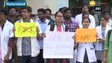 Doctors stage protest against NMC bill in Hyderabad