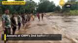 Watch: CRPF personnel help locals cross submerged bridge in Chhattisgarh’s Sukma