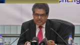 Securities and Exchange Board of India chief Ajay Tyagi addresses press conference