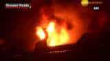 Massive fire breaks out at warehouse in Greater Noida Massive fire breaks out at warehouse in Greater Noida
