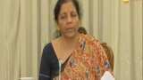 Finance Minister Nirmala Sitharaman addresses press conference