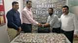 SPECIAL DIWALI and DHANTERAS! This man purchased new Honda Activa with full payment done in coins