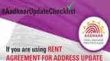 Aadhaar card address update using rent agreement: This is how to do it as per UIDAI Aadhaar card address update using rent agreement: This is how to do it as per UIDAI