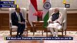 PM Modi meets Singapore minister Tharman Shanmugaratnam PM Modi meets Singapore minister Tharman Shanmugaratnam