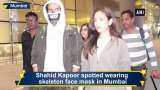 Shahid sports face mask after getting lip injury on sets of 'Jersey' Shahid sports face mask after getting lip injury on sets of 'Jersey'