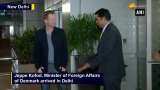 Foreign Affairs Minister of Denmark arrives in India
