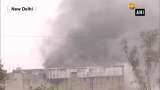 Delhi: Fire breaks out at footwear manufacturing unit Delhi: Fire breaks out at footwear manufacturing unit
