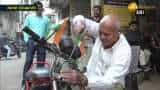 Surat&#039;s differently-abled man makes e-bikes out of waste material